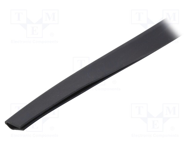 Hole and edge shield; EPDM; L: 10m; black; H: 20mm; W: 10mm