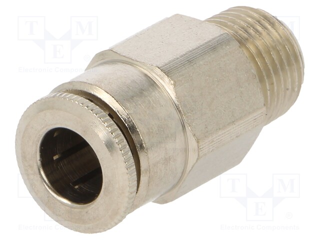 Push-in fitting; straight; 1/8"; 0÷30bar; Application: air; 6mm