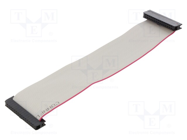 Ribbon cable with IDC connectors; 30x28AWG; Cable ph: 1mm; 0.15m