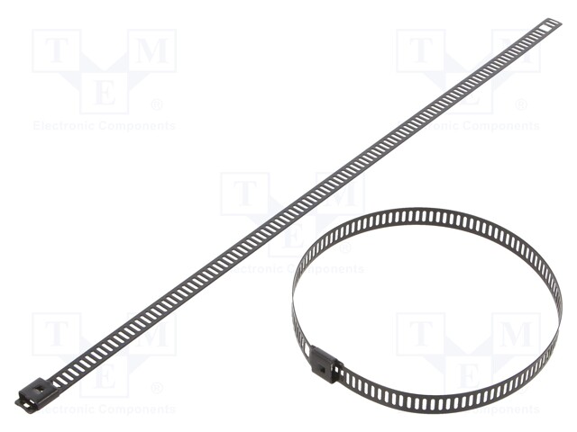 Cable tie; L: 250mm; W: 7mm; acid resistant steel AISI 316; 445N