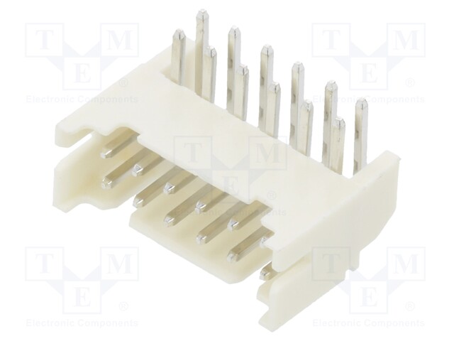 Socket; wire-board; male; 2mm; PIN: 12; THT; 100V; 2A; angled