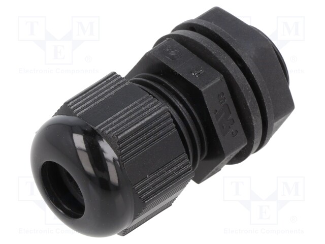 Cable gland; NPT3/8"; IP66,IP68; Mat: polyamide; black; Pcs: 10