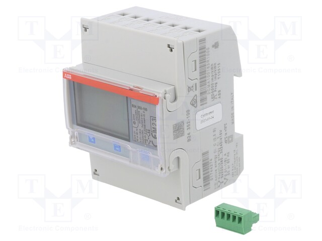 Meter; for DIN rail mounting; digital; Network: three-phase; 6A