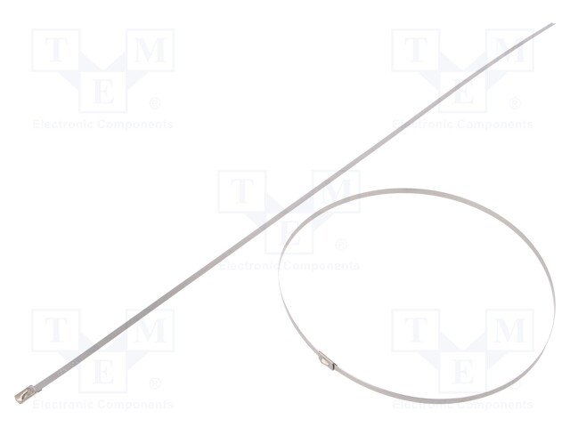 Cable tie; L: 521mm; W: 4.6mm; stainless steel AISI 304; 900N