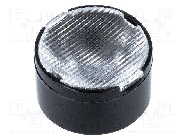 LED lens; round; Mat: PMMA plexiglass; transparent; 32÷41°