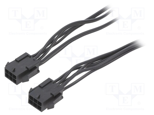 Cable; Micro-Fit 3.0; MX-43020-0600,male-male; PIN: 6; 0.6m; 4A