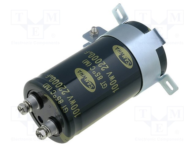 Capacitor: electrolytic; 22000uF; 100VDC; Ø51x100mm; ±20%; 2000h