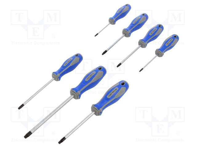 Kit: screwdrivers; Pcs: 7; Torx® with protection