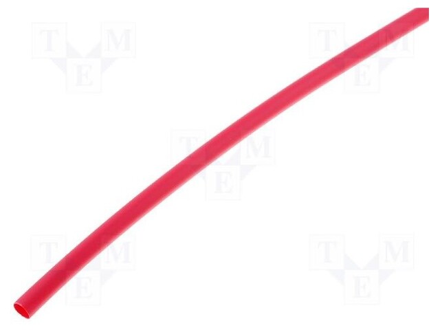 Heat shrink sleeve; 3: 1; 1.5mm; L: 200mm; red; Pcs: 10