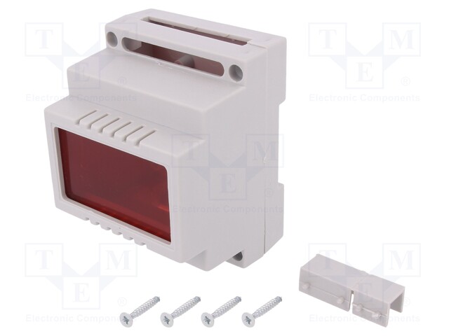 Enclosure: for DIN rail mounting; Y: 89mm; X: 69.7mm; Z: 64.7mm