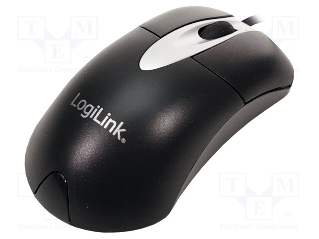 Optical mouse; black; USB; wired; No.of butt: 3; 1.5m