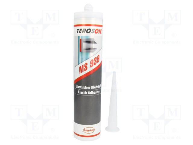 Polymer glue; grey; paste; cartridge; 290ml; -40÷100°C; 1.5g/cm3