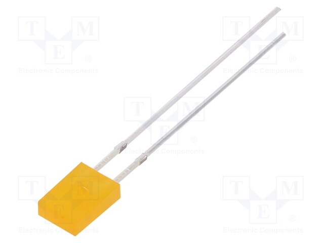 LED; rectangular; 2x4.95x6.96mm; orange; 68÷100mcd; 150°; 20mA