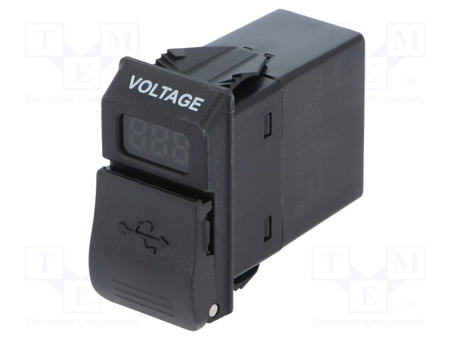 Automotive power supply; USB A socket x2; Sup.volt: 12÷24VDC