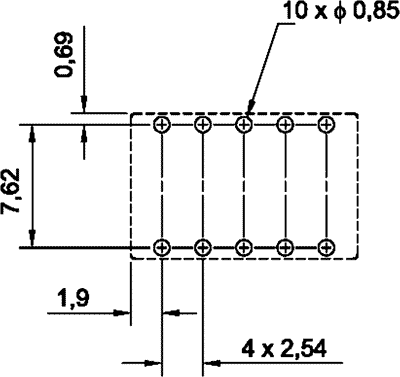 Relay: electromagnetic; DPDT; Ucoil: 3VDC; 1A; 0.5A/125VAC; PCB