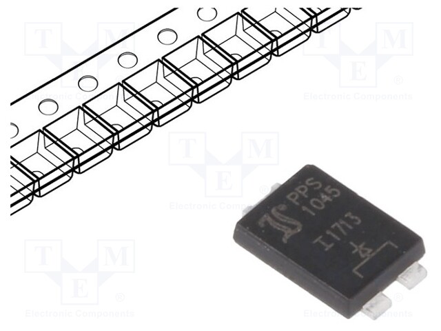 Diode: Schottky rectifying; SMD; 45V; 10A; PowerSMD