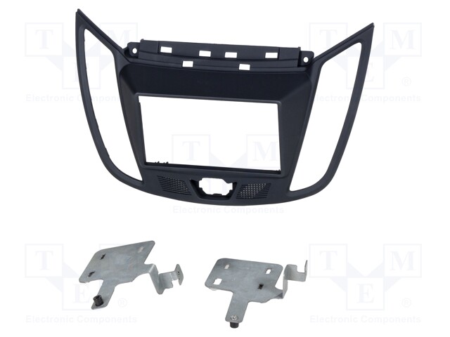 Radio mounting frame; Ford; 2 DIN; dark grey