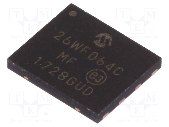 FLASH memory; 64Mbit; SDI,SPI,SQI; 104MHz; 1.65÷1.95V; TDFN8