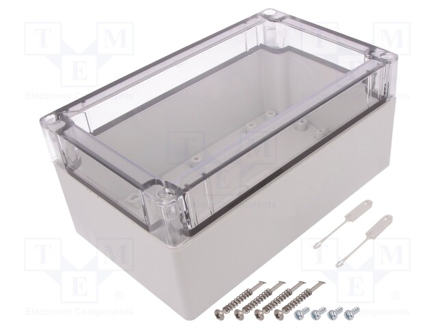 Enclosure: multipurpose; X: 122mm; Y: 202mm; Z: 90mm; TG PC; grey