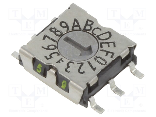 Switch: rotary; Pos: 16; 1uA/20mVDC; -50÷125°C; Mounting: SMD