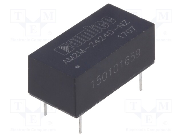 Converter: DC/DC; 2W; Uin: 21.6÷26.4V; Uout: 24VDC; Uout2: -24VDC