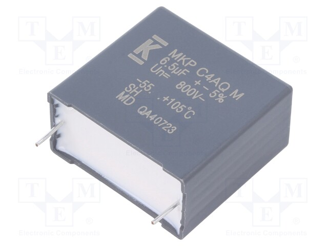 Capacitor: polypropylene; DC-Link; 6.5uF; ESR: 8.7mΩ; THT; ±5%