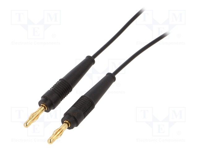 Test lead; 60VDC; 30VAC; 19A; 4mm banana plug-4mm banana plug