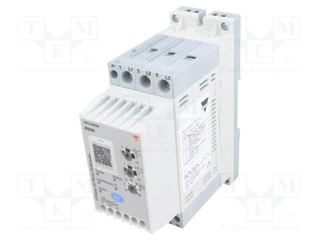 Module: soft-start; Usup: 220÷400VAC; DIN,panel; 7.5kW; IP20; 16A