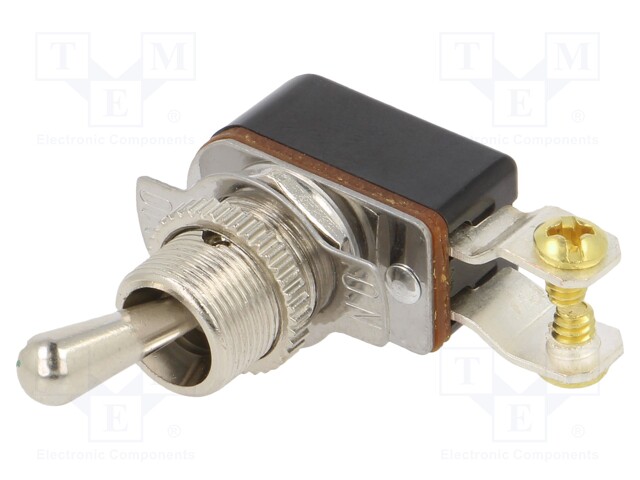 Switch: toggle; Pos: 2; SPST; OFF-ON; 6A/12VDC; Leads: screw; 50mΩ