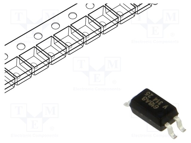 Optocoupler; SMD; Ch: 1; OUT: transistor; Uinsul: 3.75kV; Uce: 80V