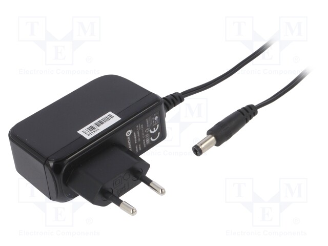 Power supply: switched-mode; 12VDC; 1.2A; Out: 5,5/2,1; 14.4W