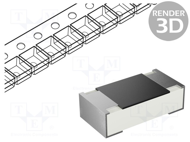 SMD Chip Resistor, 1.4 kohm, ± 1%, 100 mW, 0603 [1608 Metric], Thick Film, Precision