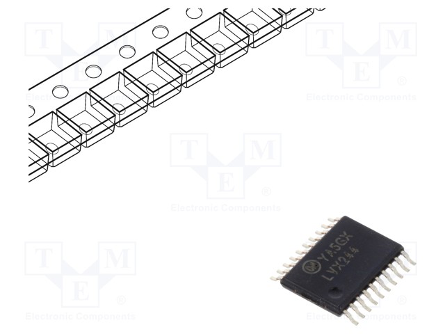 IC: digital; 3-state,buffer,line driver; Channels: 8; IN: 1; SMD