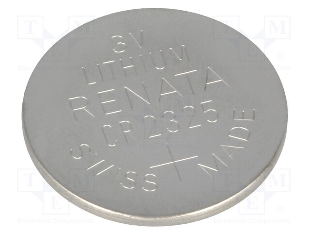 Battery: lithium; 3V; CR2325,coin; Ø23x2.5mm; 190mAh