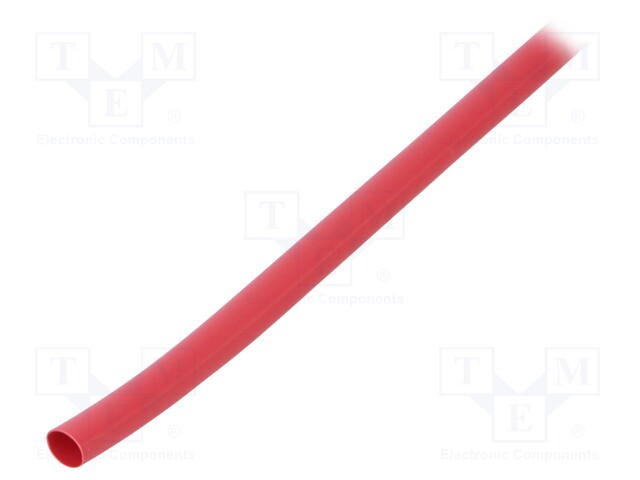 Heat shrink sleeve; flexible; 2: 1; 6.4mm; L: 10m; red; polyolefine