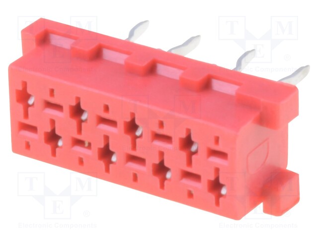 Socket; wire-board; female; PIN: 8; THT; on PCBs; 1.5A; 30mΩ