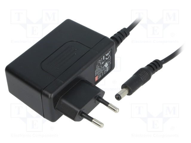 Power supply: switched-mode; 12VDC; 1.5A; Out: 5,5/2,1; 18W; 85.5%