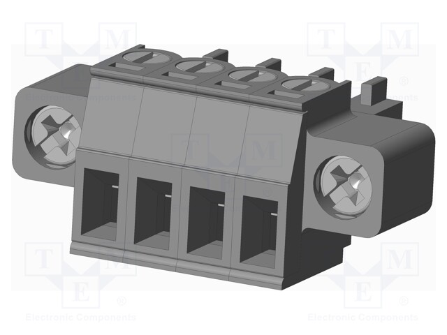 Connector: pluggable terminal block; plug; female; straight; grey