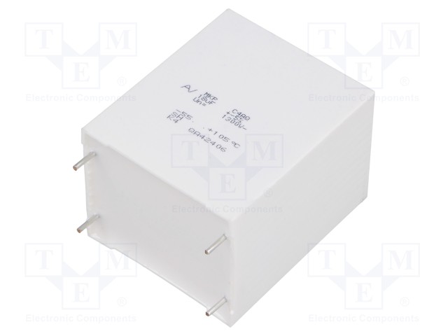 Capacitor: polypropylene; DC-Link; 18uF; ESR: 3.2mΩ; C4AQ; THT; ±5%