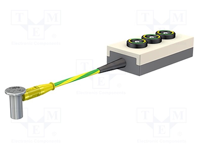 Measuring terminal; yellow-black; Insulation: PVC; 1m