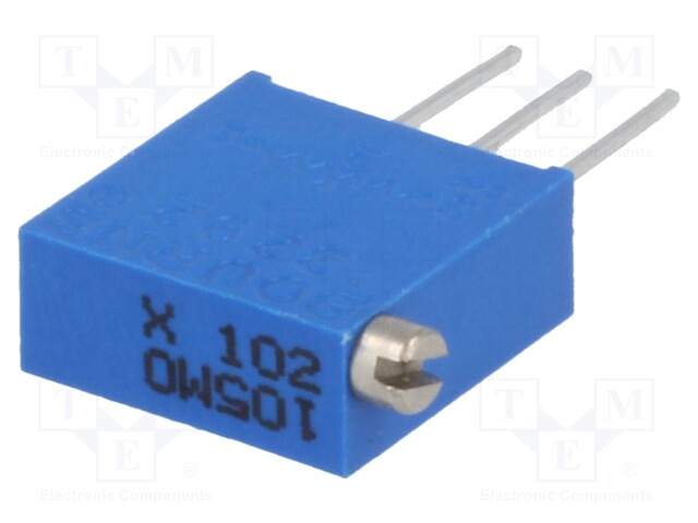 Potentiometer: mounting; vertical,multiturn; 1kΩ; 500mW; THT; ±10%