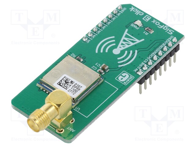 Click board; Sigfox; SPI; SN10-13; mikroBUS connector; 3.3VDC