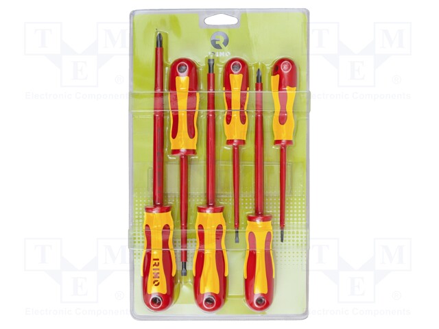 Kit: screwdrivers; insulated; Phillips,slot; 6pcs.