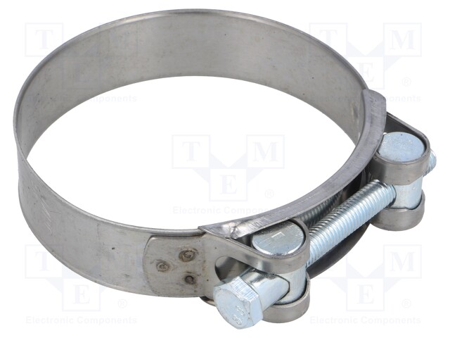 T-bolt clamp; W: 24mm; Clamping: 86÷91mm; chrome steel AISI 430