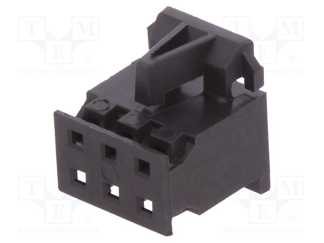 Plug; wire-board; female; Minitek; 2mm; PIN: 6; w/o contacts