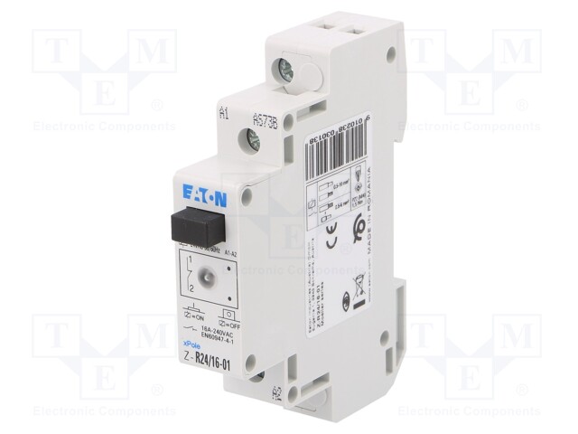 Relay: installation; monostable; NC; Ucoil: 24VAC; Mounting: DIN