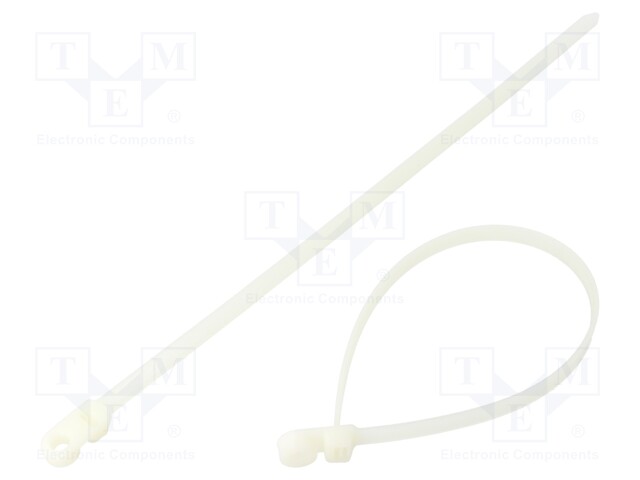 Cable tie; with fixing lugs; L: 305mm; W: 7.6mm; polyamide; 550N