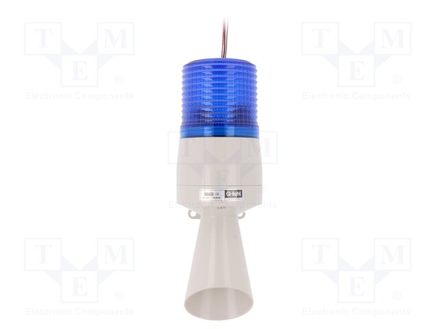 Signaller: lighting-sound; 24VDC; Colour: blue; IP54; -30÷50°C