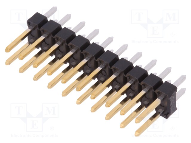 Pin header; pin strips; BERGSTIK; male; PIN: 20; straight; 2.54mm