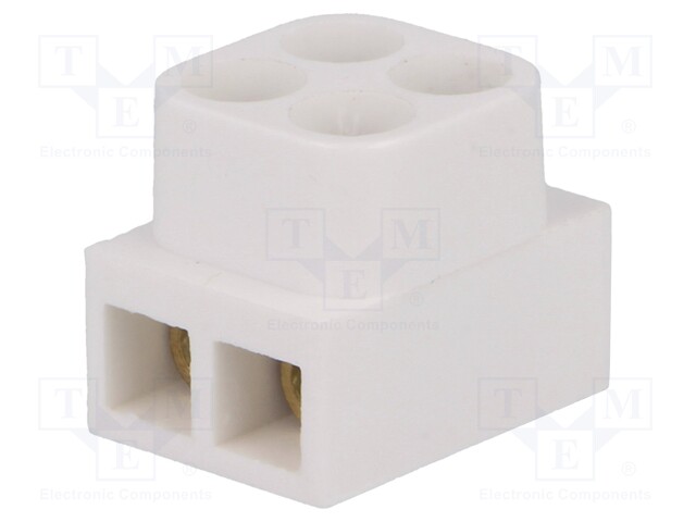 Terminal block; screw terminal; ways: 2; for cable; 2.5mm2; 250V
